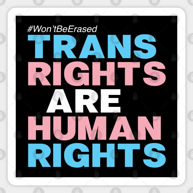 TRANS RIGHTS ARE HUMAN RIGHTS Sticker by YellowDogTees